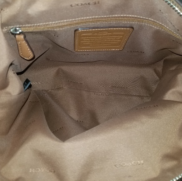 Brown coach satchel bag